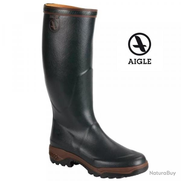 Bottes Parcours II Aigle - Caoutchouc Naturel - Impermables et Confortables - Pour Chasse et Outdoo