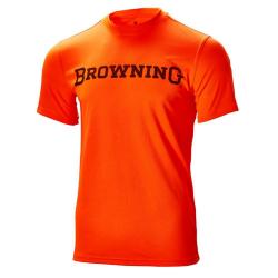 T shirt Technique Browning Teamspirit Orange Blaze Respirant Confort Optimal Pour Chasse Active