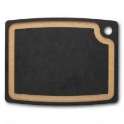 Planche à découper Victorinox GOURMET M noir avec rigole à jus (36,8 x 28,6 x 0,9 cm).