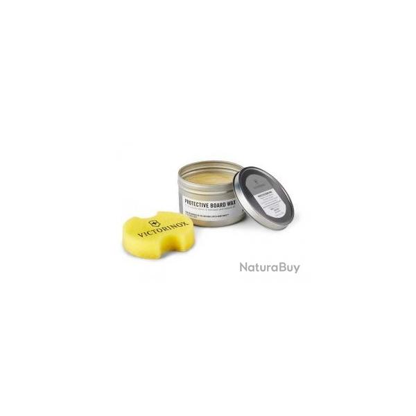 Cire de protection  Board Wax  pour planche  dcouper VICTORINOX, 148 ml, en bote mtallique.