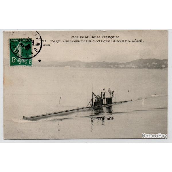 CPA - Marine Militaire Franaise - Torpilleur Sous - Marin lectrique GUSTAVE -ZEDE N1072