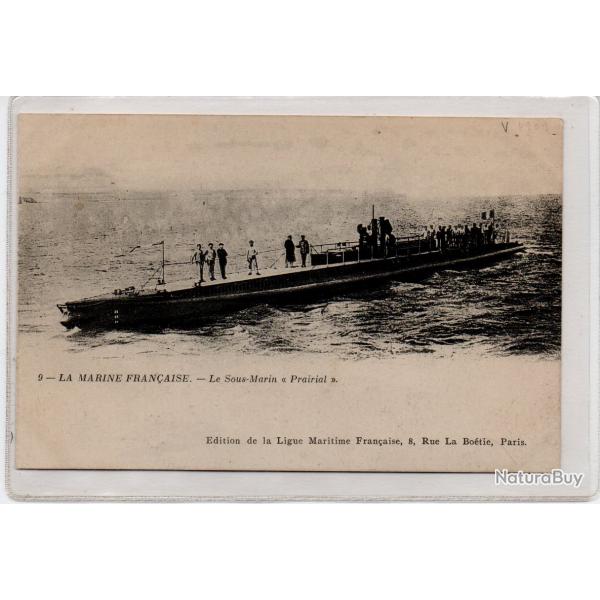 CPA - MARINE DE GUERRE - Sous - Marin " Prairial " N1073