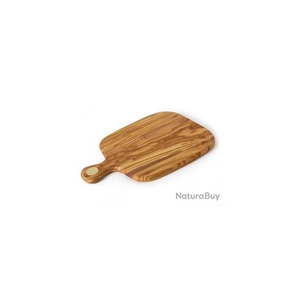 Planche  dcouper Berard RACINE olivier avec manche 29 x 20 x 1,3 cm +sac en cotton + tube de cire