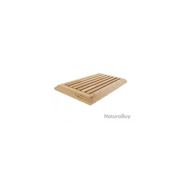 Planche  pain Roger Orfevre avec claie amovible, htre huil. 38,2 x 22 x 2,5 cm