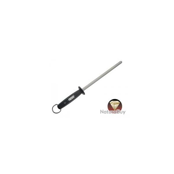 Fusil de mnage Fischer DIAMOND mche ronde 23 cm diamant, manche noir.