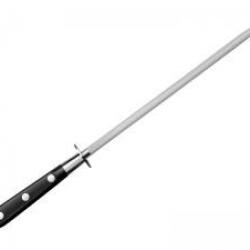 Fusil de boucher Fischer mèche ronde 25 cm taillage standard, manche forgé avec 3 rivets.