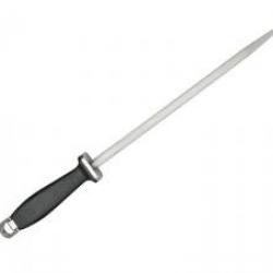 Fusil de boucher Fischer  IDEAL mèche ronde 30 cm taillage fin, manche noir.