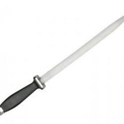 Fusil de boucher Fischer  IDEAL mèche ovale 30 cm taillage fin, manche noir.