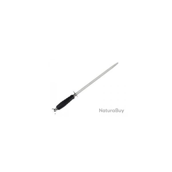 Fusil de boucher Fischer CLASSIC mche ronde 30 cm, chrome dur, taillage fin, manche noir.