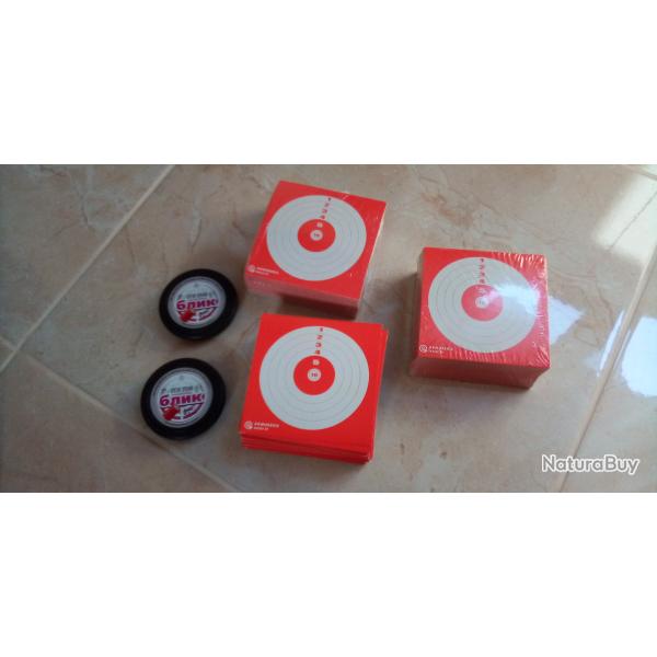 Lot de plombs explosifs 4,5 mm + cibles