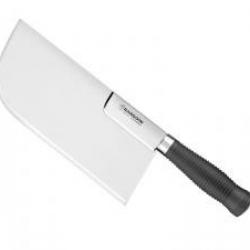 Feuille de boucher Fischer BARGOIN inox, dos droit renforcé, manche ABS, lame 26 cm. Poids : 840 g.
