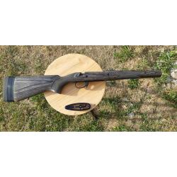 Crosse Ruger gun scout M77 lamellé collé