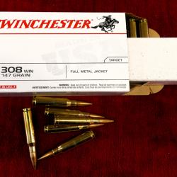CARTOUCHES WINCHESTER 308  WIN TARGET 147 GRS