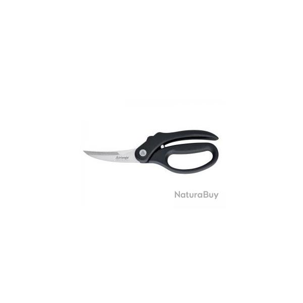 Coupe-volailles TRIANGLE inox, branches noires, ressort comtois