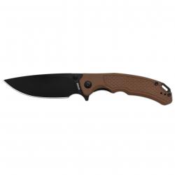 Couteau ArtisanCutlery Tradition V2 Lame Acier AR-RPM9 Manche G10 Brown Liner Lock ATZ1702MBBN