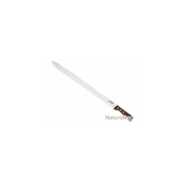 Couteau  kebab  AU NAIN , lame 50 cm inox, manche palissandre.