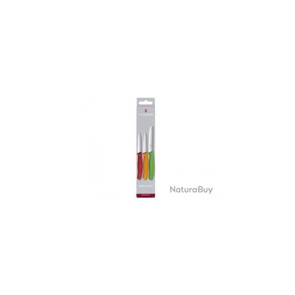 Set de 3 couteaux office Victorinox (couteau, couteau de table, couteau lame crante)