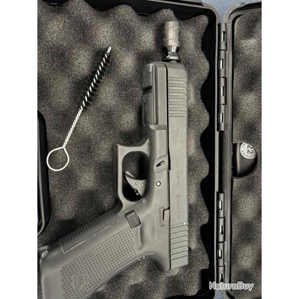 Glock 17 GEN5 9mm PAK d'occasion + accessoires complets (Ngociable)