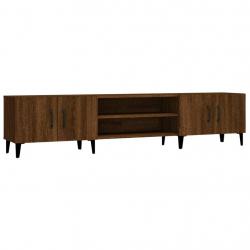Meuble TV multimédia étagère télévision buffet téléviseur salle à manger salon chambre chêne 180 x