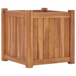 Jardinière bac lit surélevé plantes fleurs terrasse jardin 40 x 40 x 40 cm bois de teck solide marr