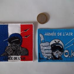 lot écussons insignes tissu armée air collection militaire
