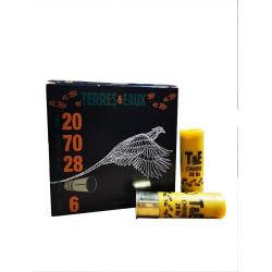 WAHOO CARTOUCHES TERZEO 20/70 28G BOURRE JUPE X25 PLOMBS DE 6