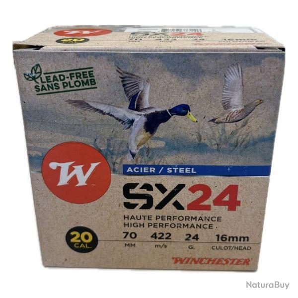 WAHOO CARTOUCHES WINCHESTER SX24 20/70 24G HP BOURRE JUPE