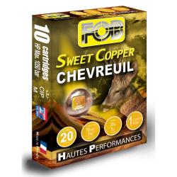 CARTOUCHES FOB CHEVREUIL SWEET COPPER HP 20/29G PLOMB N1