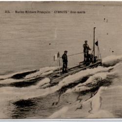 CPA - MARINE DE GUERRE - " GYMNOTE " Sous -Main N°1084