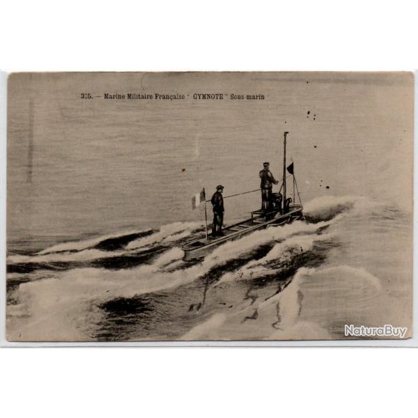 CPA - MARINE DE GUERRE - " GYMNOTE " Sous -Main N1084