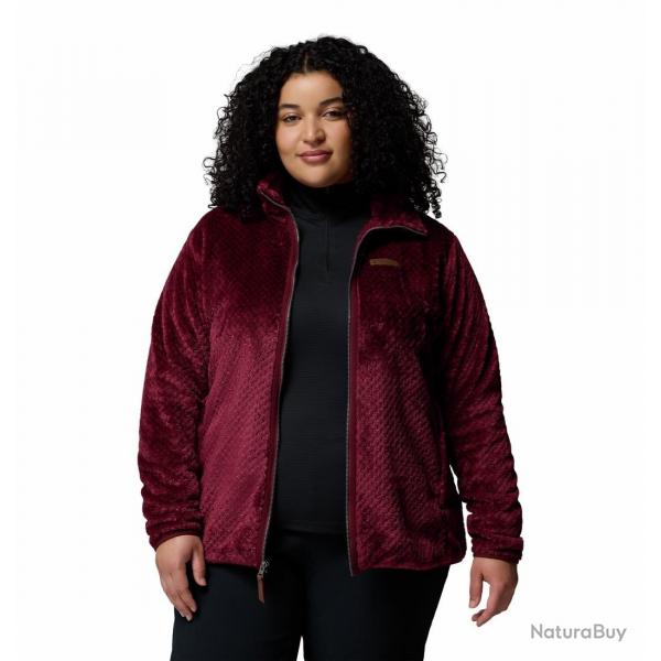 Veste Polaire Columbia "Fire Side II Sherpa Full Zip" L Bordeaux