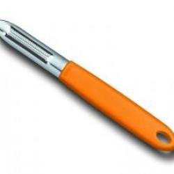 Eplucheur VICTORINOX, deux fentes, à dents, manche orange