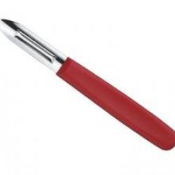 Eplucheur VICTORINOX, deux fentes, manche polyamide rouge