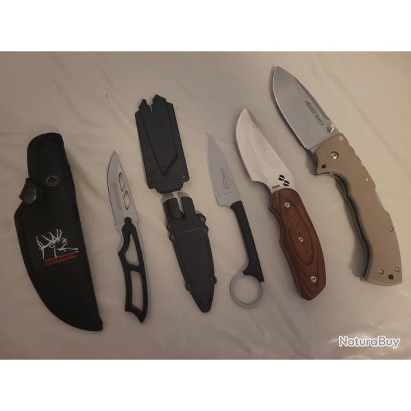 Lot de couteaux divers