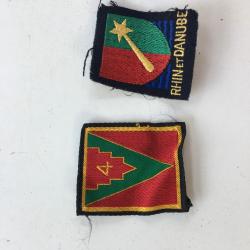 2 insignes de formation armée française