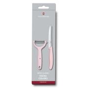 Set Victorinox Couteau à Tomates Et éplucheur – Vert Pastel – 2 Pièces – Neuf