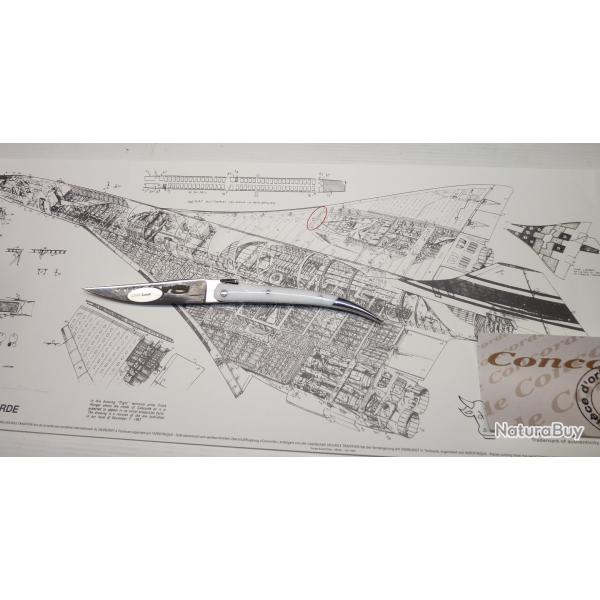 Couteau Laguiole de poche ORIGINE CONCORDE Hublots srie limite- avec certificat d'origine