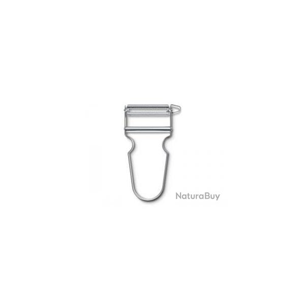 Rasoir  lgumes VICTORINOX  STAR , tout inox, manche 11 cm, lame micro-dente.