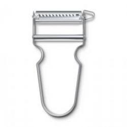 Rasoir à légumes VICTORINOX « STAR », tout inox, manche 11 cm, lame à julienne.