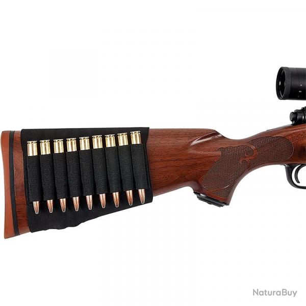 Cartouchire de Crosse carabine Chasse Tir 9 balles