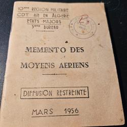 Mémento et aide-mémoires des moyens aériens utilisés en Algérie