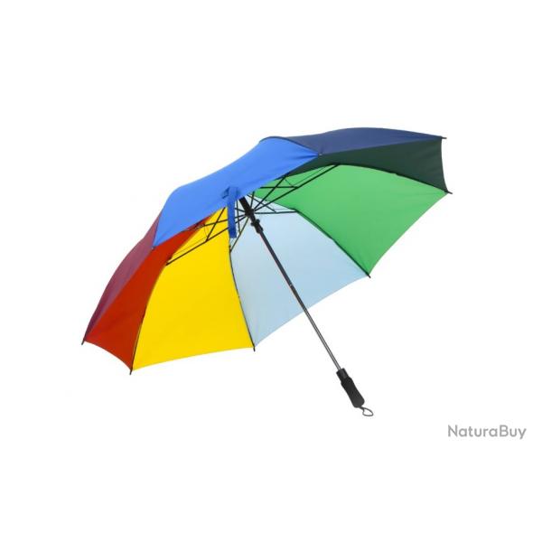 Parapluie pliable automatique multicolore 124 cm tissu 190T PG mtal fibre de verre pratique