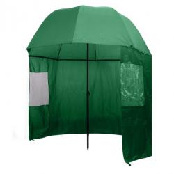 Parapluie de pêche vert 300x240 cm acier polyester imperméable pratique facile protection polyvalent