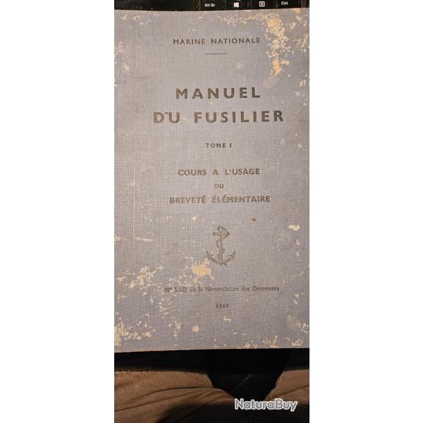 Manuel du fusilier marin. Cours  l'usage du brevet lmentaire