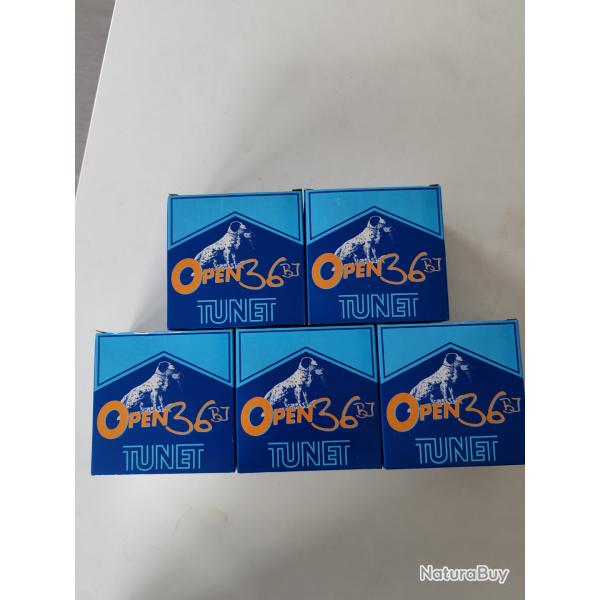Lot de 5 botes de cartouches tunet open 36 grs