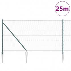 Set de Clôture Set de 2 Vert forêt Acier traité par poudre