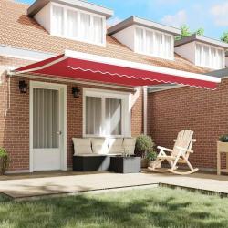 Tissu de remplacement pour auvent pour cadre 4x3 m Rouge