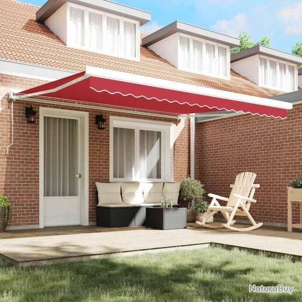 Tissu de remplacement pour auvent pour cadre 4x3 m Rouge