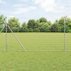 Clôture de champ en acier galvanisé 1,4 x 25 m