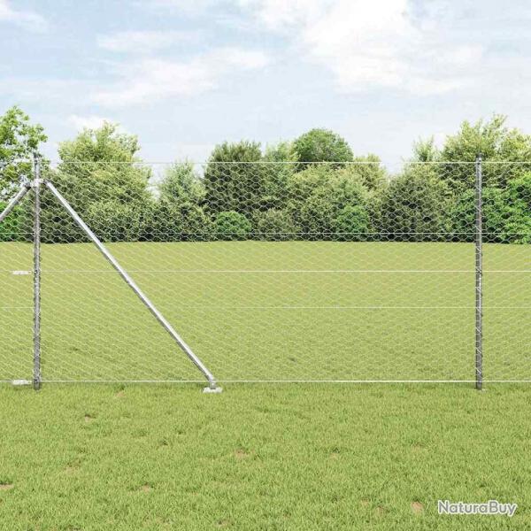 Clture Hexagonale 1,4x25 m Acier Galvanis